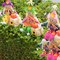 Gardenised Outdoor Fall Decor Halloween Scarecrow for Garden Ornament Sitting on Hay Bale, Straw Multicolor QI004088 - alternate 3